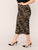 SHEIN Plus Camo Bodycon Skirt