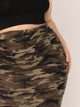 Plus Camo Bodycon Skirt