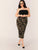 SHEIN Plus Camo Bodycon Skirt