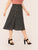 SHEIN Plus Single Breasted Split Side Skirt