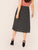 SHEIN Plus Single Breasted Split Side Skirt
