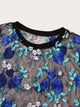 Plus Embroidery Appliques Mesh Top