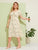  Plus Ditsy Floral Print Tie Front Midi Dress