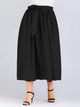 Plus Tie Front Button Through Skirt