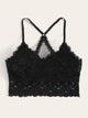 Plus Floral Lace Criss Cross Bralette