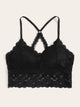 Plus Floral Lace Criss Cross Bralette