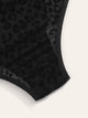 Plus Leopard Criss Cross Cut Out Teddy Bodysuit