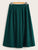 SHEIN Plus Button Front Zip Detail Solid Skirt