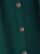 SHEIN Plus Button Front Zip Detail Solid Skirt