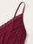 Plus Criss Cross Lace Trim Slips With Thong