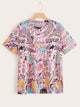 Plus Cartoon Print Tee