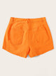 Plus Neon Orange Denim Shorts