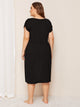 Plus Button Front Night Dress