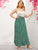 SHEIN Plus Shirred Waist Dalmatian Print Skirt