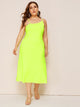 Plus Neon Lime Cami Dress