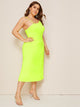 Plus Neon Lime Cami Dress