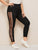 Plus Lace Panel Leggings