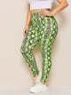 Plus Snakeskin Print Leggings