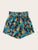 Plus Paperbag Waist Tropical Print Belted Shorts