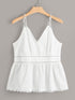 Plus Eyelet Embroidered Cami Top