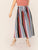 SHEIN Plus Colorful Striped Self Belted Skirt