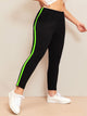 Plus Contrast Taped Side Leggings