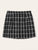 Plus Plaid Print Zip Skirt