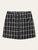 Plus Plaid Print Zip Skirt