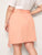 Plus Solid Fringe Tulip Hem Belted Skirt