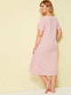 SHEIN Plus Cat Print Tunic Night Dress