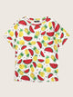 Plus Watermelon and Pineapple Print Top