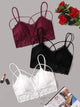 Plus Floral Lace Bra Set 3pack