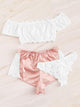 Plus Lace Lingerie Set With Shorts 3pack