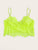 Plus Neon Lime Floral Lace Bralette