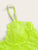 Plus Neon Lime Floral Lace Bralette