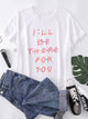 Plus Slogan Print Tee