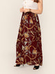 SHEIN Plus Chain Print Elastic Waist Skirt