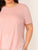 Plus Solid Split Side Dip Hem Top