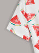 Plus Allover Watermelon Print Tee