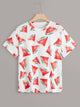 Plus Allover Watermelon Print Tee