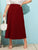 SHEIN Plus High Waist Zip Side Skirt