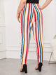 Plus Rainbow Stripe Jeans