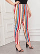 Plus Rainbow Stripe Jeans