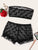 Plus Heart Print Sheer Bandeau With Shorts