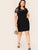  Plus Lace Yoke Insert Pencil Dress