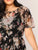 Plus Floral Print Sheer Dress Without Cami