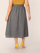 SHEIN Plus Button Front Skirt