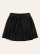 SHEIN Plus Paperbag Waist Belted Skater Skirt