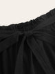 SHEIN Plus Paperbag Waist Belted Skater Skirt