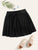 SHEIN Plus Paperbag Waist Belted Skater Skirt